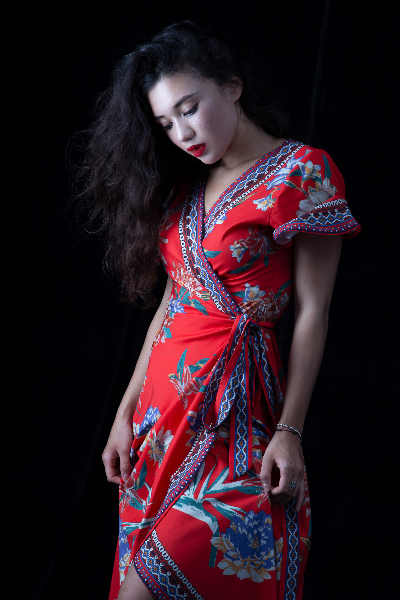 Model wear HM dress