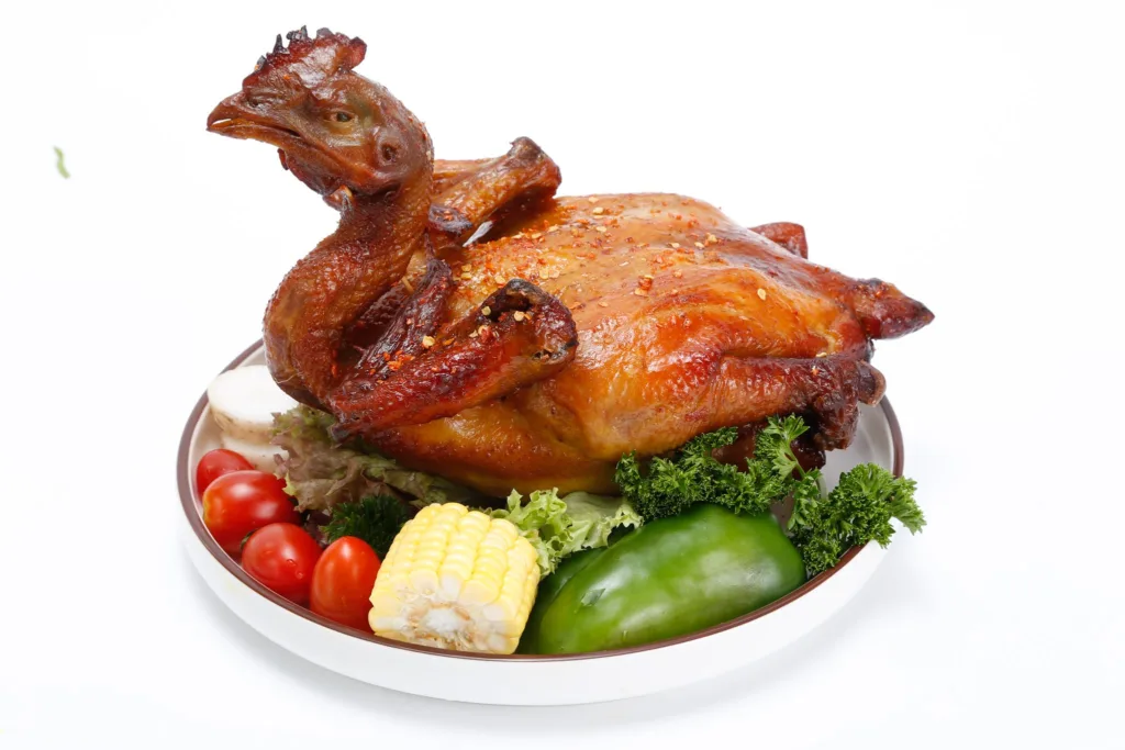 Roasted chicken, styled and shooted by Calme studio for Coop mart